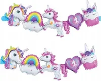 Girlanda Balonowa Jednorożec 206X34Cm Dekoracja Urodzinowa