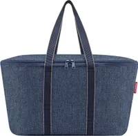 reisenthel coolerbag, Isoliertasche, Einkaufstasche, Herringbone Dark Blue, 20 L, UH4113