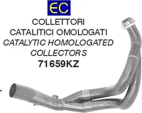 Kolektor ARROW do Kawasaki Z650 2017-2020 / Ninja 650 2017-2020, z katalizatorem
