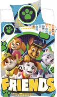 PAW Patrol - FRIENDS - Súprava posteľnej bielizne pre bábätká a malé deti, 100x135
