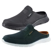 Rieker Herren Schuhe Pantoletten Clogs B4879, Größe:41 EU, Farbe:Blau