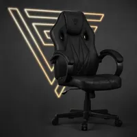 Herní židle SENSE7 Prism - ergonomická židle s houpací funkcí FlowTech™, HR pěna, ekologická kůže, plynový zdvih, do 120 kg, černá