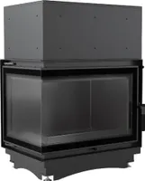 Wasserführender Kamineinsatz ZUZIA DECO links 12 kW Ø 200