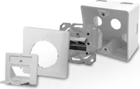 ARLI Cat7 Verlegekabel 25m + 1x Netzwerkdose + Werkzeug Set inkl. Crimpzange LSA Tester Messer