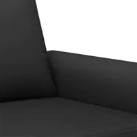 vidaXL 2-Sitzer-Sofa Schwarz 140 cm Samt