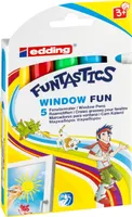 Edding 16-5 Značkovač okien Fun e-16 - sada 5 funtačných značiek, 2 - 6 mm, rôzne