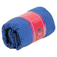 Yoga Handtuch rutschfest - PVC - Blau