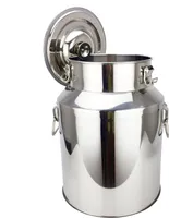Edelstahl Milchkrug Milchkanne 14L Milchbehälter  Transportkanne für Suppe