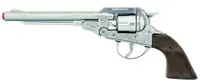 Hračka Revolver Kovboj 8 Skotská 27,5 cm Stříbrná