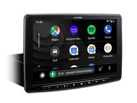 Alpine INE-F904TRA | Navigationssystem mit 9-Zoll Touchscreen für Ford Transit Custom mit 1-DIN-Einbaugehäuse, DAB+, Apple CarPlay und Android Auto Unterstützung und mehr