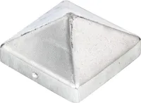 ALBERTS Pfostenkappe Zaunkappe Abdeckkappe Endkappe Aluminium blank 90x90 mm