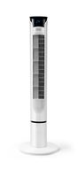 Věžový ventilátor BLACK+DECKER, automatický oscilační věžový ventilátor, 45 W, dálkové ovládání, LED displej, 102 cm, bílý