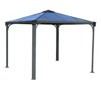 Palram - Canopia Aluminium Pavillon Palermo 3000 Anthrazit 295x295x276 cm