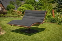 Waldsofa Swing mit Auflage, Thermokiefer, Wellenliege, Sonnenliege