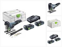 Festool CARVEX PSC 420-Basic Akku Pendelstichsäge 18 V 120 mm Brushless + 2x Akku 3,0 Ah + Ladegerät + Systainer