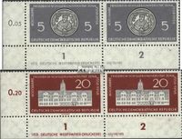 Briefmarken DDR 1958 Mi 647DV-648DV mit Druckvermerk (kompl.Ausg.) gestempelt 400 Jahre Schiller-Universität Jena