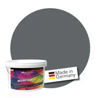 WALLCOVER Wandfarbe Grau Hochdeckend Klasse 1 Matt 5L für 40 m²