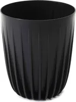 HowHomely Blumentopf Rund 36 cm Höhe, Pflanzkübel, Schwarz Übertopf für garten balkon