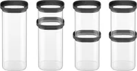 Siguro ViewStash Lebensmittelbehälter-Set, 0,5 l 4 x 1 l 1,5 l 2 l, 7 Stück