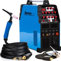Sherman TIG 210 AC/DC Puls - 200A WIG Schweißgerät AC DC Puls mit MMA, 2T und 4T - HF-Zündung - IGBT