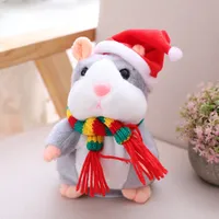Mluvící elektrický křeček měnící hlas, nahrávací křeček 18cm