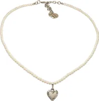 Trachtenkette Perlen Herz Strass