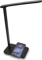 DENVER Schreibtischlampe mit QI Ladefunktion, LED 5W, LQI-105, schwarz, 370x120x250 mm, EEK G, IP20