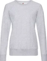 Fruit of the Loom - Ľahká mikina pre ženy s raglánovými rukávmi RW9854 (36 DE) (sivá)