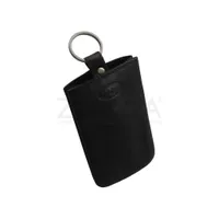 Benthill Schlüsseltasche Echt-Leder mit 2 Schlüsselringen - Schlüsseletui  mit Kartenfach - Schlüsselanhänger mit Kleingeldfach, Farbe:Braun :  : Fashion