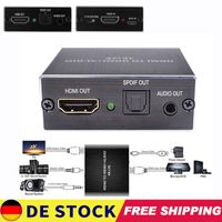 HDMI Stereo Audio Extractor Converter 4K * 2K HDMI to HDMI + Optical SPDIF 3.5mm