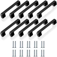10 Stück Möbelgriff Schrankgriffe 128mm Türgriffe Küchengriff Schubladengriffe schwarz