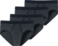 Schiesser 4er Pack Original Classics Sportslip / Unterhose Komfortabler Softbund, Natürliches Material, Angenehm weiche Feinripp-Qualität