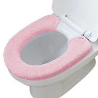 WC-Deckelbezug WC-Sitz wärmer warm Waschbar Toilettensitzkissen Zeaicos,  Plüsch+Polyester