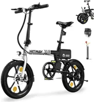 HITWAY E-Bike, Faltbares Mini-Elektrofahrrad 17.42KG, 250W ,25-60KM Reichweite