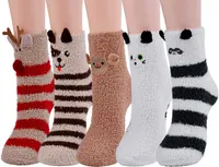 Kuschel Socken, Flauschige Socken Bettsocken Damen Warme Wintersocken Damen Socken Haussocken