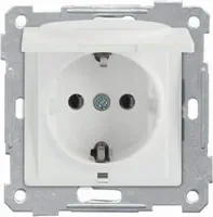 Mutlusan Candela Modul Steckdose mit Deckel weiss