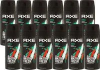 Axe Africa 12 x 150 ml Deodorant Deospray Deo Spray Set neues Design
