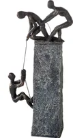 Casablanca by Gilde Dekofigur Skulptur Assistance bronzefarben, dunkelgrau H. 43 cm,59774