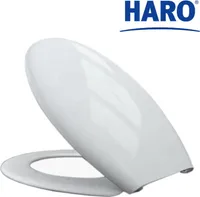 WC-SITZ Universal von Haro mit Edelstahlscharnier, weiss - Bruchfest -