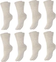8 Paar Damen Socken, Farben:8 Paar beige, Söckengröße:39/42