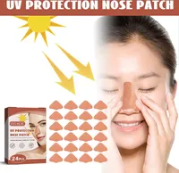 24x náplast na nos s ochranou proti UV záření, prodyšná nálepka na nos pro muže a ženy