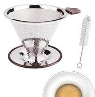 Edelstahl Kaffeefilter Dauerfilter Permanenter Kaffee Filter Papierloser Kaffeefilter zur Herstellung von manuellem Kaffee