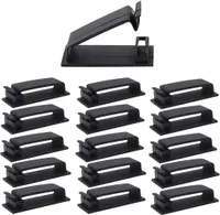 50er-Pack selbstklebende Kabelklemmen, selbstklebender Kabel-Organizer, Kabelhalter mit Sockel für TV-Computer-Ethernet-Kabel, Desktop