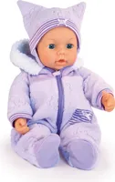 Bayer Design 94694AA Funktionspuppe, Interaktive Puppe Piccolina Magic Eyes, bewegt den Mund, blinzelt mit den Augen, sprechend, lila, 46cm
