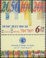 Briefmarken Israel 2004 Mi 1800 mit Tab (kompl.Ausg.) FDC 50 Jahre Bank von Israel
