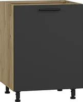 Halmar Dolna szafka kuchenna Vento D-60/82 - dąb craft / antracyt
