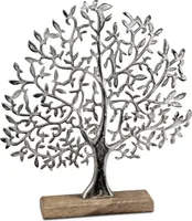 Formano - Lebensbaum 33cm Alu Mango-Holz Serie: Mango, Material: Metall/Holz, Typ: Baum Deko