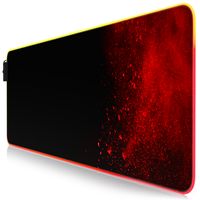 Titanwolf RGB Gaming Mauspad, Mousepad XL 800 x 300mm verbessert Präzision & Geschwindigkeit, Blood