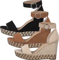 s.Oliver Damen Sandalen Plateau Sandaletten 5-28322-36, Größe:41 EU, Farbe:Beige