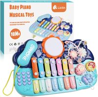 Lukat Baby Spielzeug Für Kleinkind Und Baby Klavier Und Trommel Musik Spielzeu 